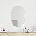 Vidaxl wandspiegel 50x35 cm zilverkleurig