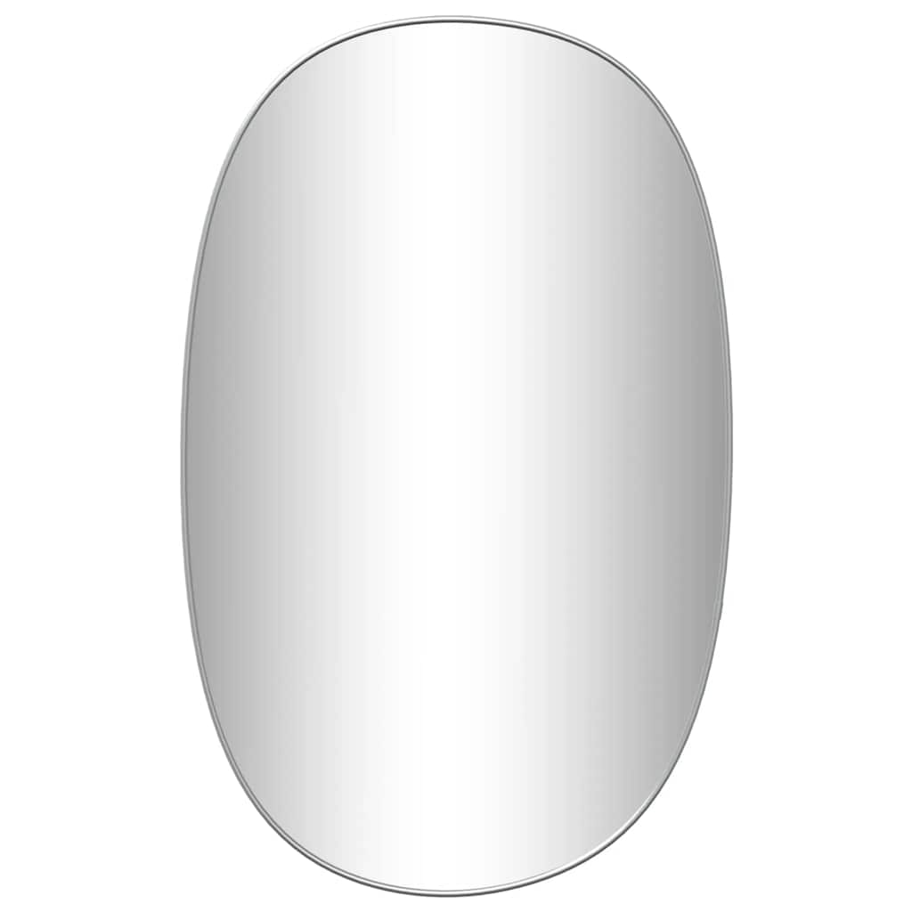 Vidaxl wandspiegel 80x50 cm zilverkleurig
