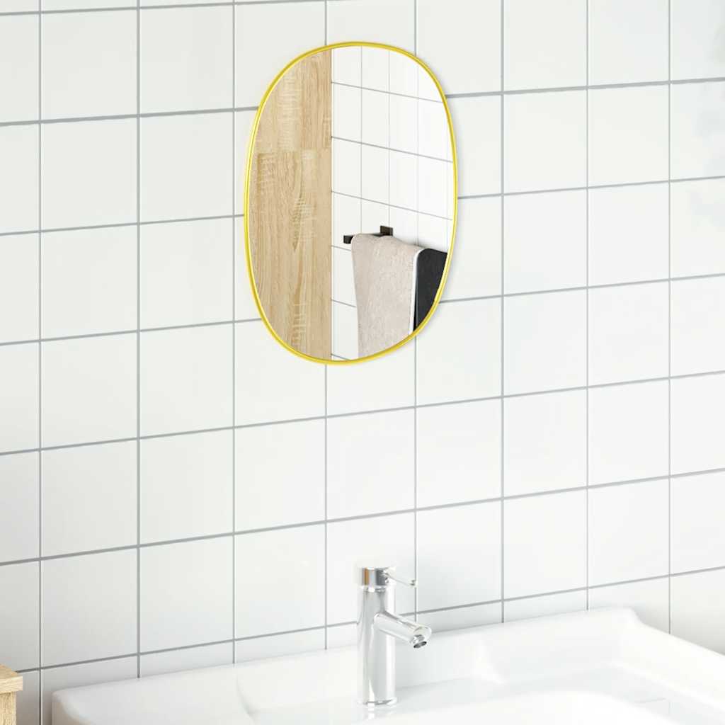Vidaxl wandspiegel 40x30 cm goudkleurig