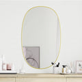 Vidaxl wandspiegel 70x45 cm goudkleurig