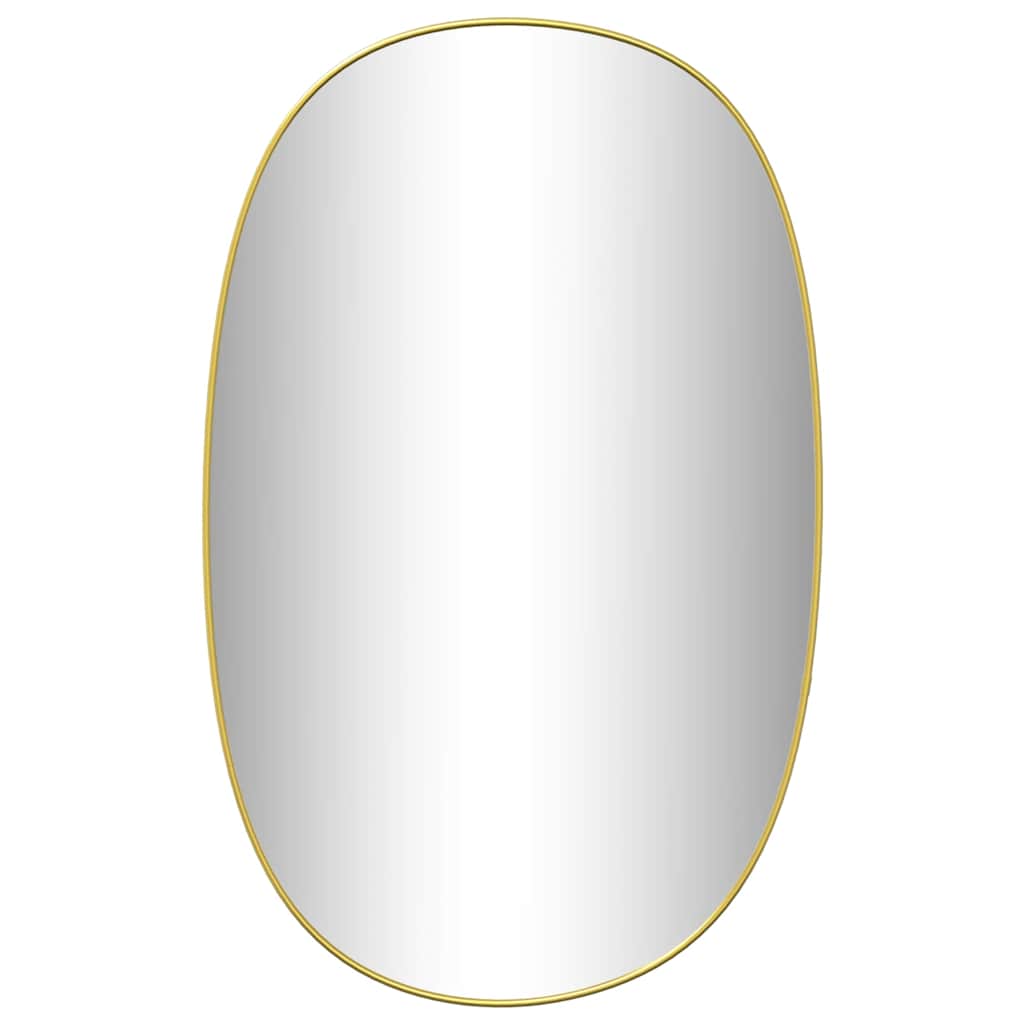 Vidaxl wandspiegel 80x50 cm goudkleurig