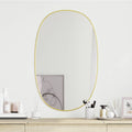 Vidaxl wandspiegel 80x50 cm goudkleurig