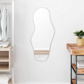 VidaXL Wandspiegel 90x40 cm Silber