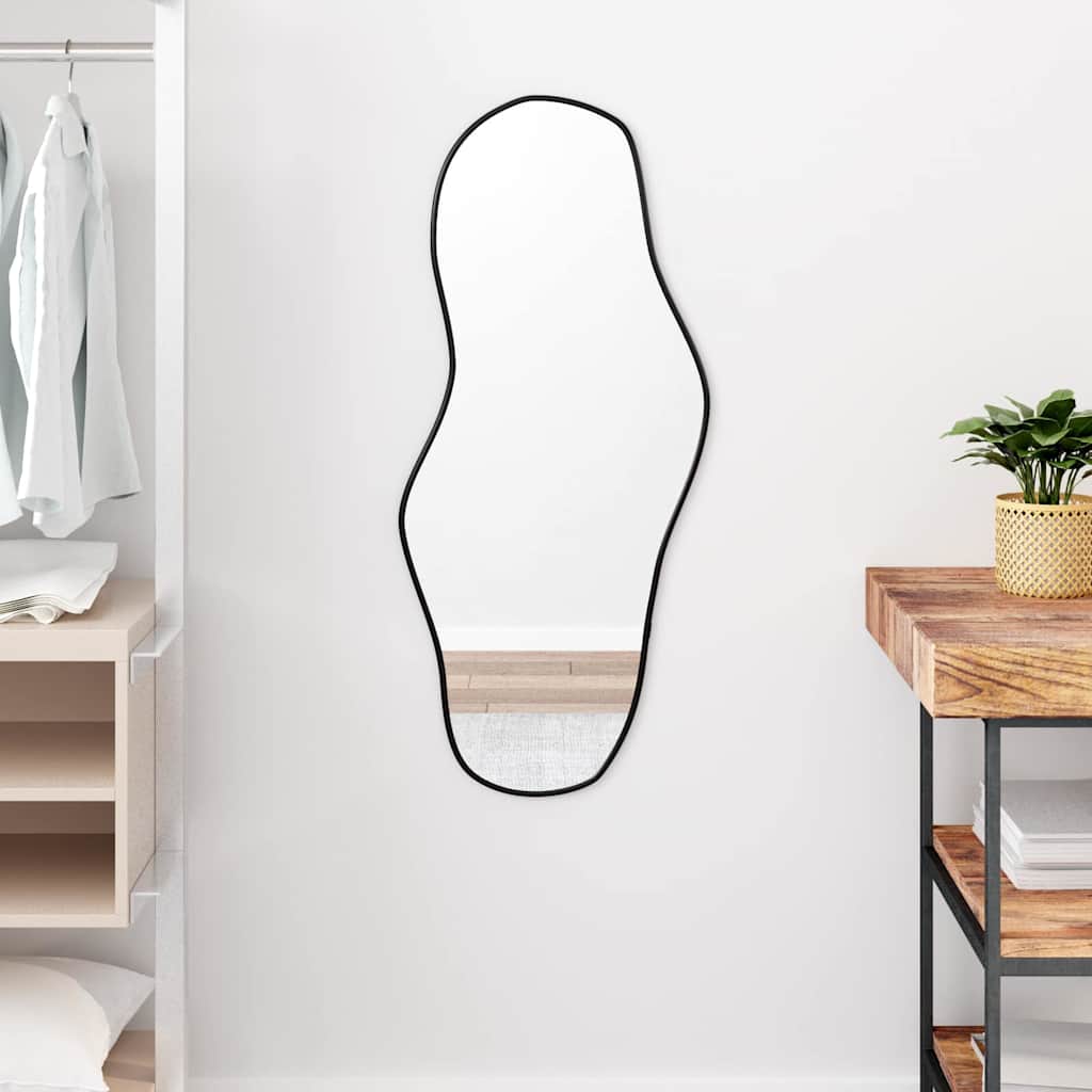 VidaXL Wandspiegel 90x40 cm Schwarz