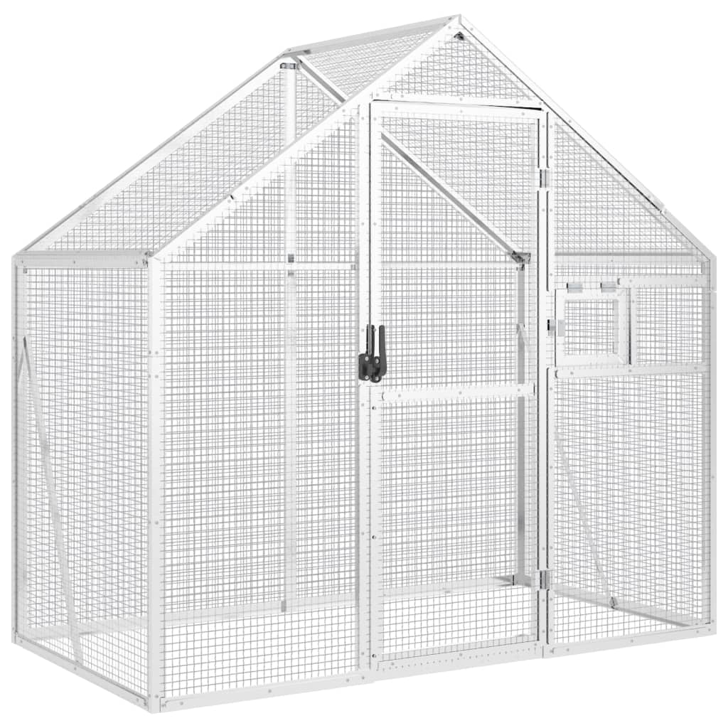 VIDAXL VIRET 179X100X185 M ALUMINIUM SILBER