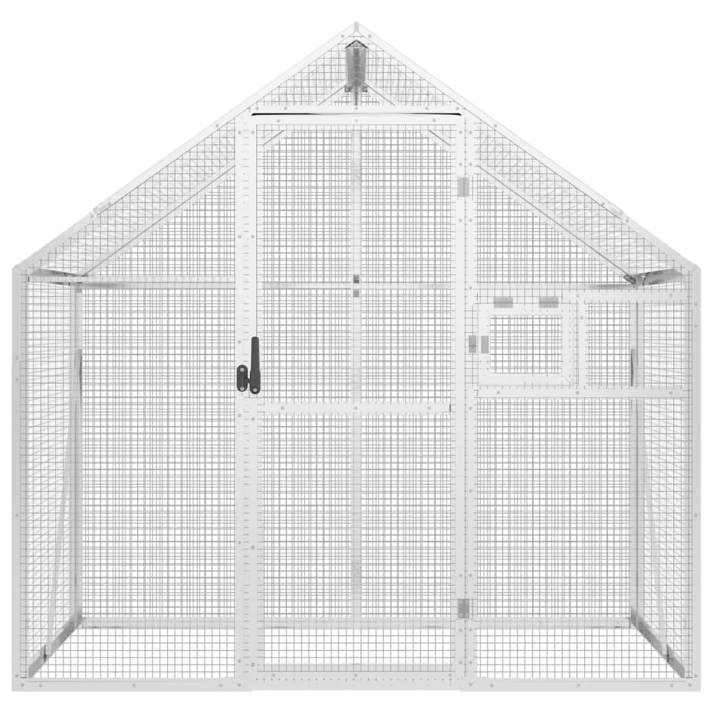 VIDAXL VIRET 179X100X185 M ALUMINIUM SILBER