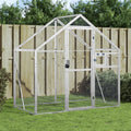 VIDAXL VIRET 179X100X185 M ALUMINIUM SILBER