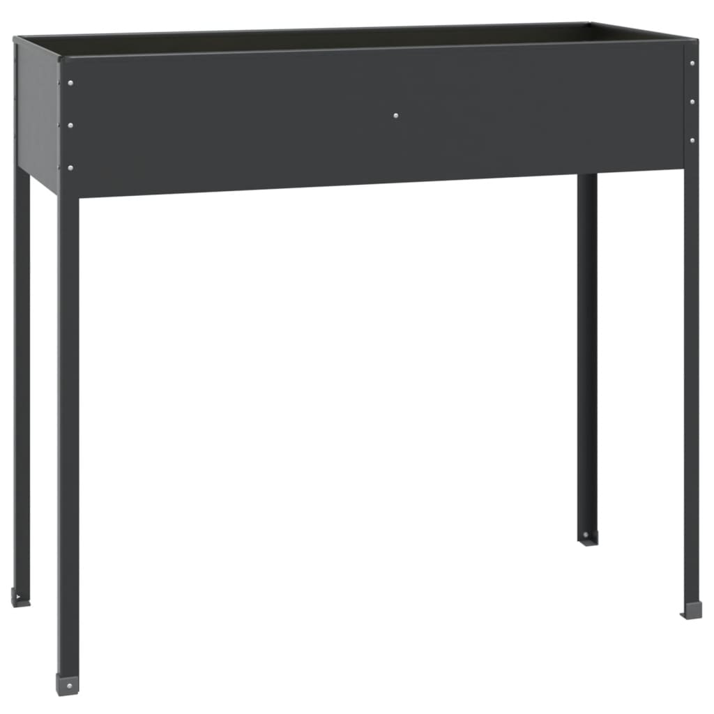 VIDAXL -Pflanzer 100,5x40,5x90 cm verzinkter Stahl -Anthrazitfarbe