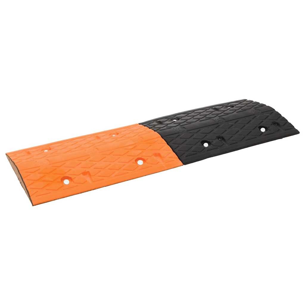 VidaXL - Geschwindigkeitsschwelle 97x32,5x4 Gummi gelb und schwarz