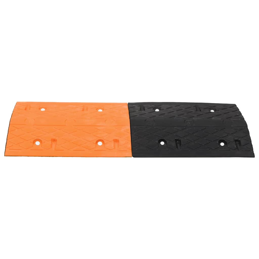 VidaXL - Geschwindigkeitsschwelle 97x32,5x4 Gummi gelb und schwarz