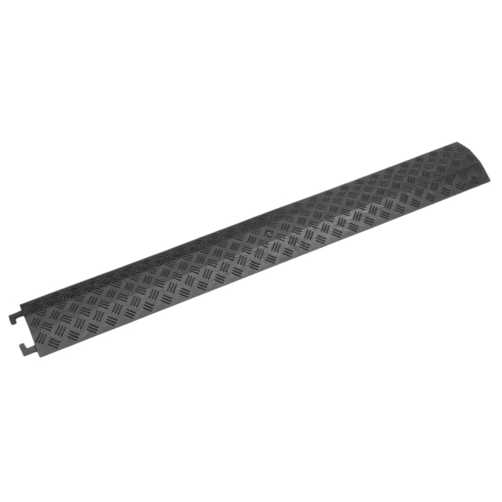 VidaXL Kabelschutzleisten Threshold, 2 Stück, 98,5 cm, Schwarz