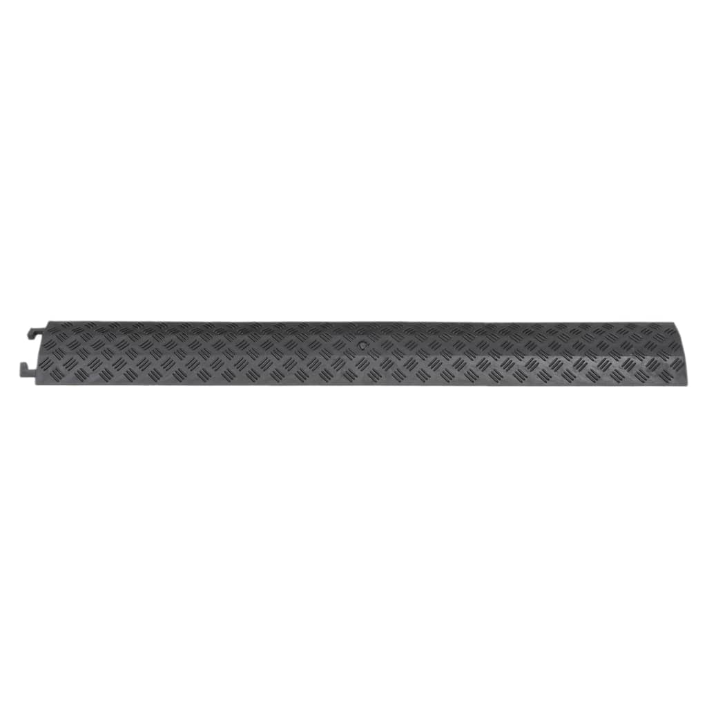 VidaXL Kabelschutzleisten Threshold, 2 Stück, 98,5 cm, Schwarz