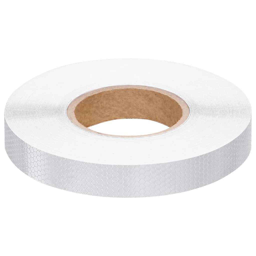 VidaXL Reflexband 2,5 cm x 50 m PVC weiß