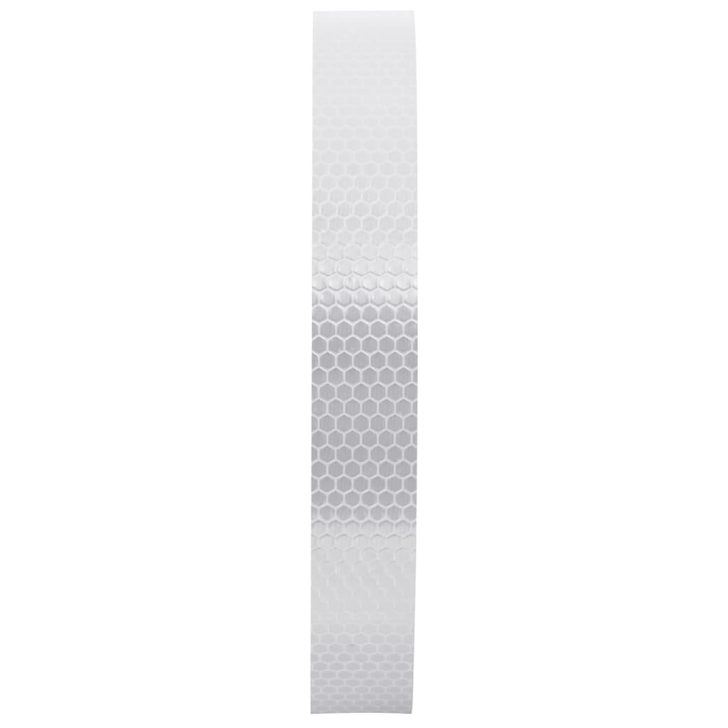VidaXL Reflexband 2,5 cm x 50 m PVC weiß