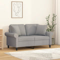 Vidaxl sierkussens 2 st 40x40 cm stof lichtgrijs