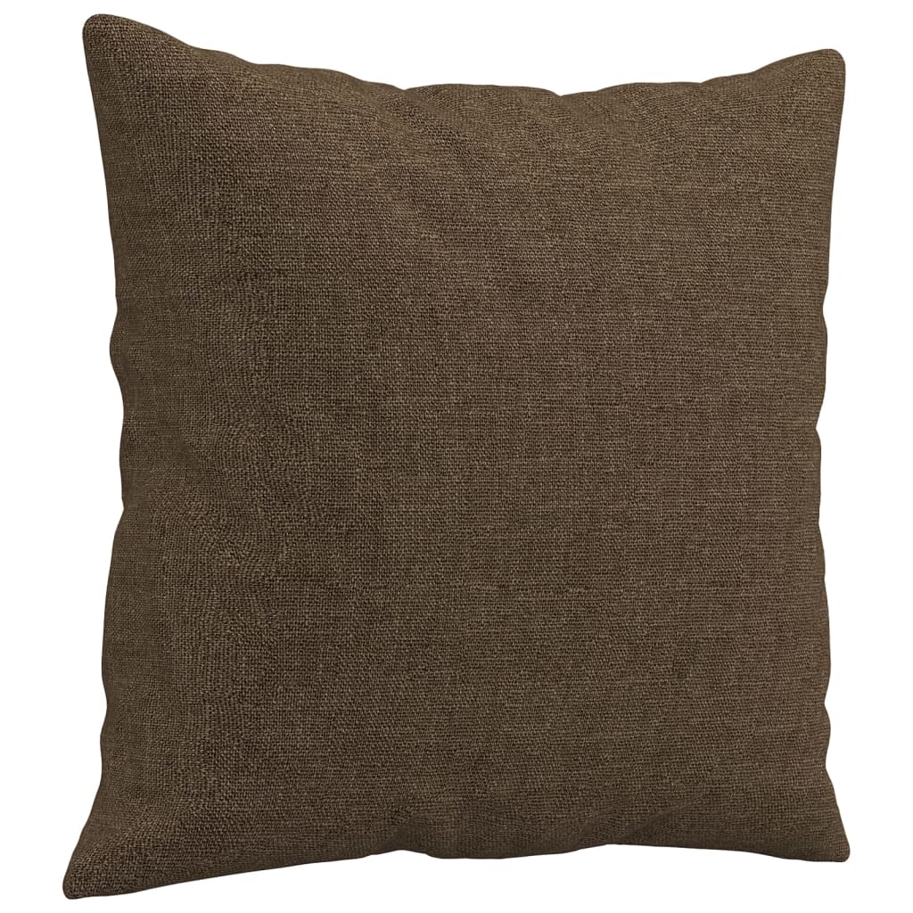 VidaXL Dekokissen, 2 Stück, 40 x 40 cm, Stoff, braun