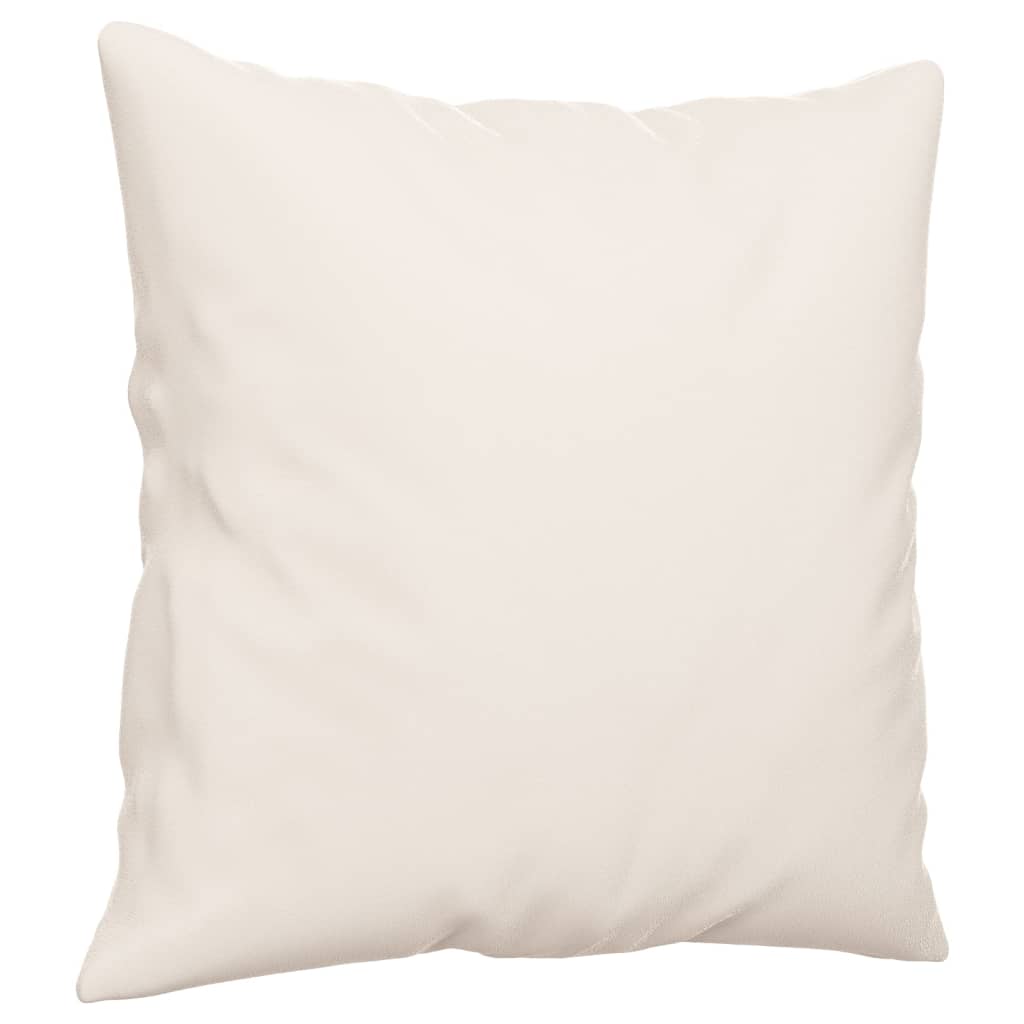 VidaXL Dekokissen, 2 Stück, 40 x 40 cm, Mikrofaserstoff, beige