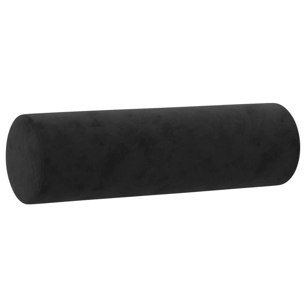 VidaXL Dekokissen, 2 Stück, 15 x 50 cm, Samt, schwarz