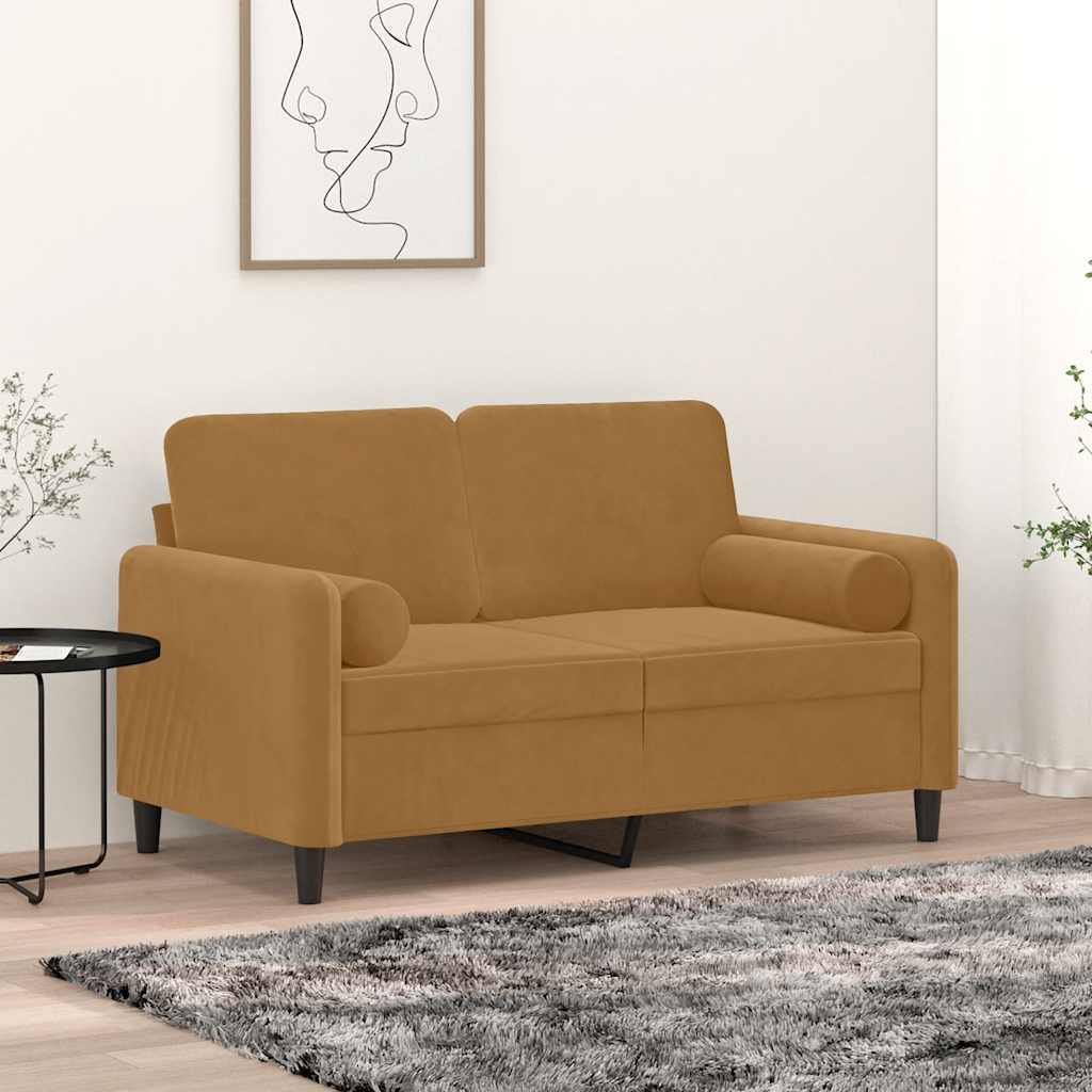 VidaXL Dekokissen, 2 Stück, 15 x 50 cm, Samt, braun