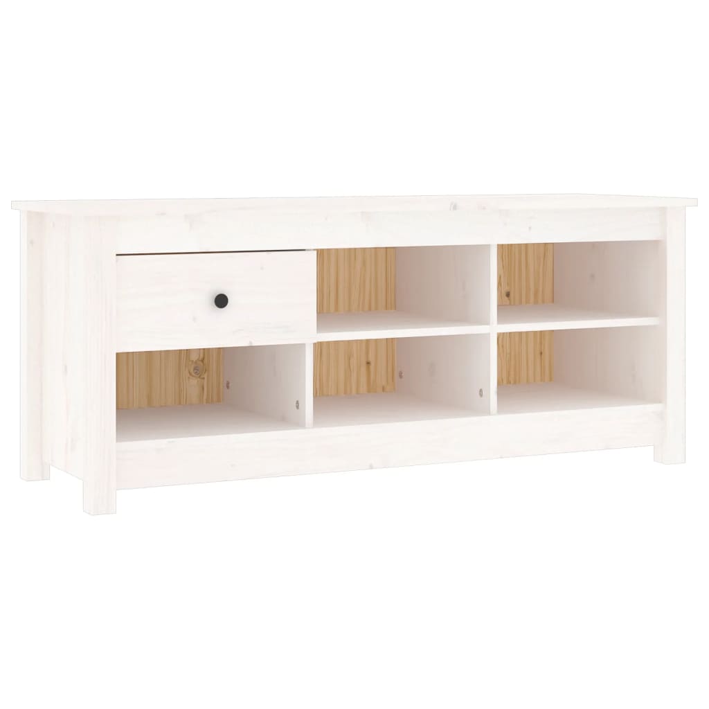 Vidaxx Schuhschrank 110x38x45,5 cm Festkiefer weiß
