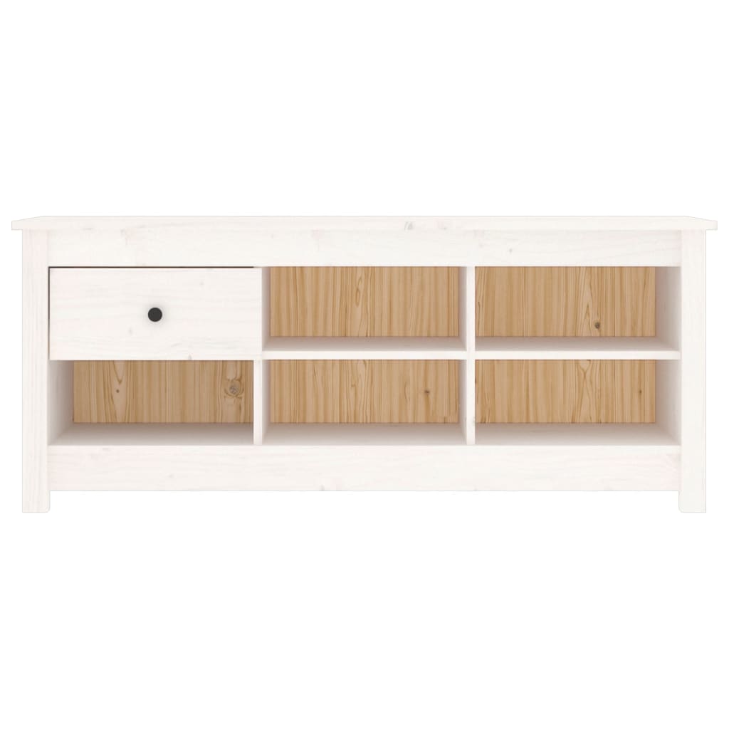 Vidaxx Schuhschrank 110x38x45,5 cm Festkiefer weiß