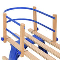 Vidaxl rugleuning voor slee multiplex blauw
