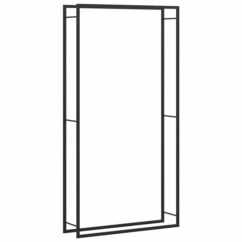 VIDAXL - Kamin 110x28x214 cm Stahlmattschwarz