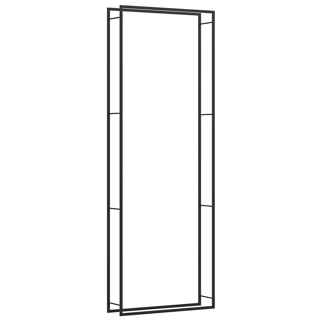 VIDAXL - Kamin 110x28x312 cm Stahlmattschwarz