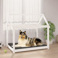 VidaXL Hundekorb 101x70x90 cm Festkiefer weiß