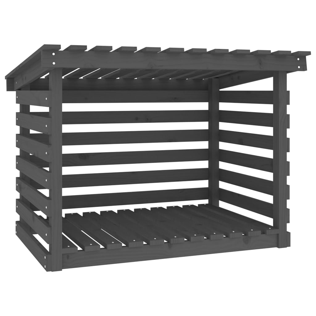 Vidaxxl -Kamin Trek 108x73x79 cm Festkiefergrau