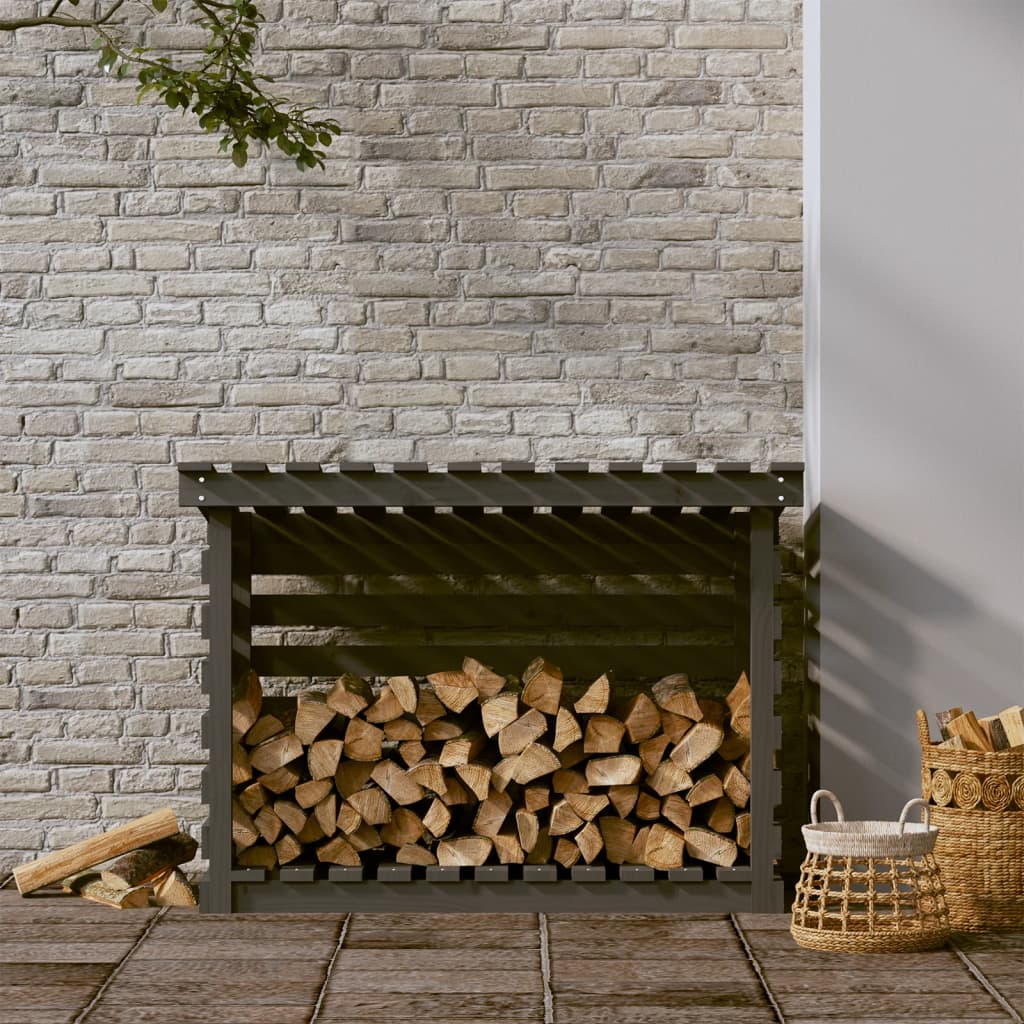 Vidaxxl -Kamin Trek 108x73x79 cm Festkiefergrau