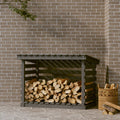 Vidaxxl -Kamin Trek 108x73x79 cm Festkiefergrau
