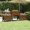 VIDAXL -Planungsbox 178,5x44x75 cm Festkiefer Honigbraun