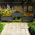 VIDAXL -Planungsbox 245,5x44x75 cm Festkiefergrau