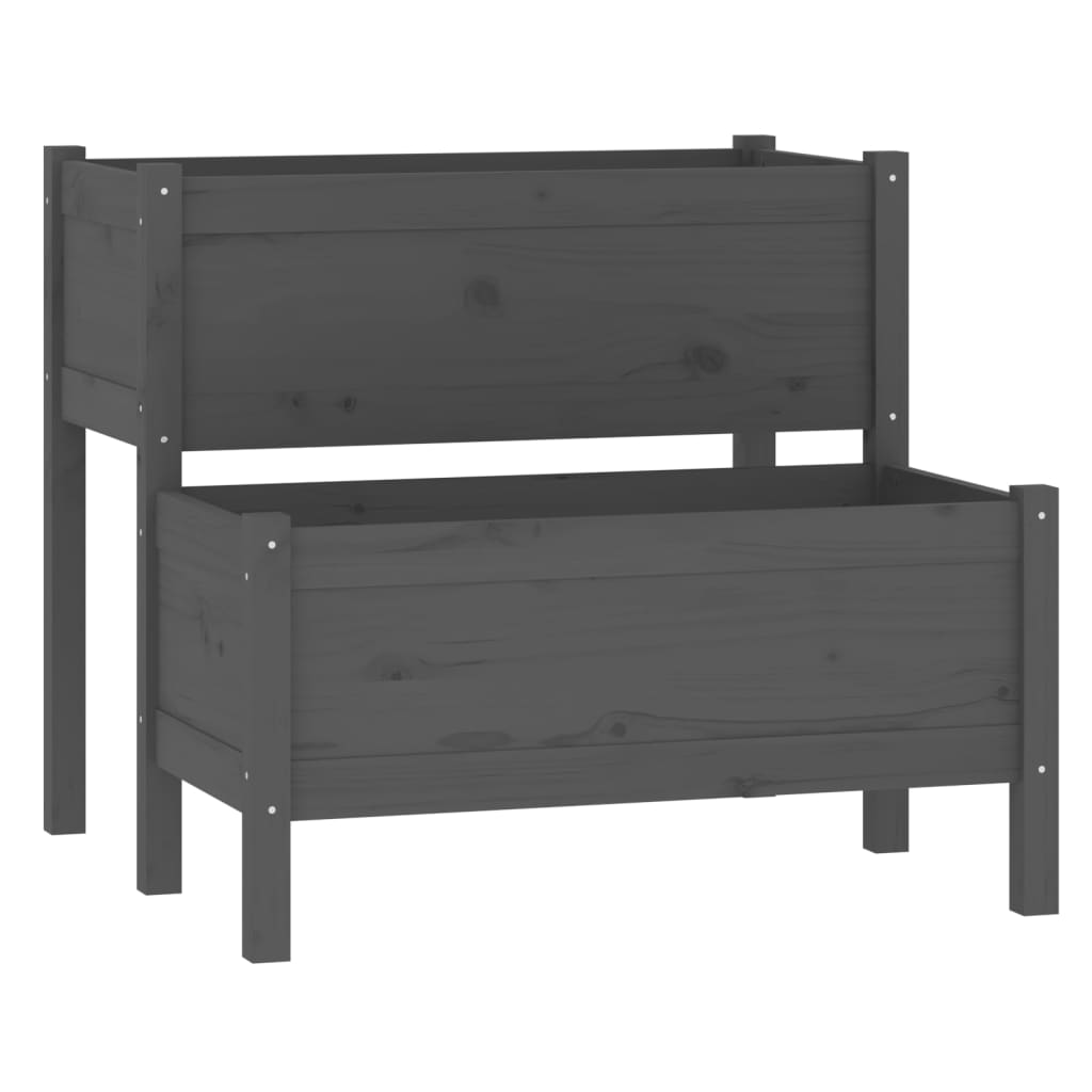 VIDAXL -Planungsbox 84,5x84x75 cm Festkiefergrau