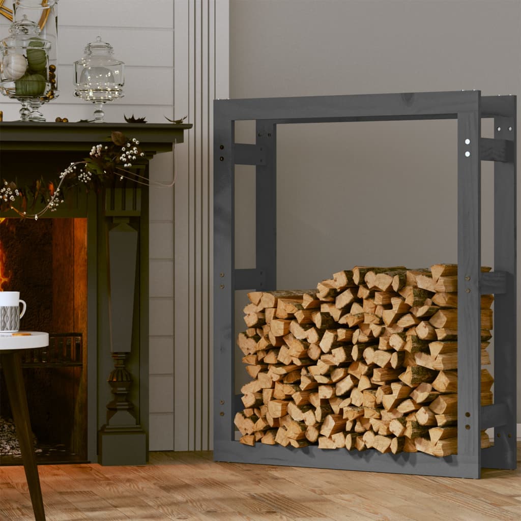 VIDAXL - Kamin 80x25x100 cm Festkiefergrau