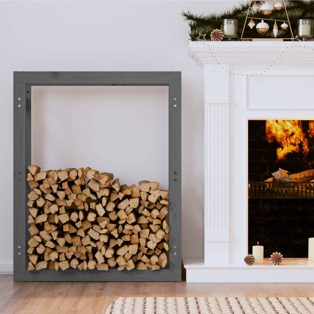 VIDAXL - Kamin 80x25x100 cm Festkiefergrau