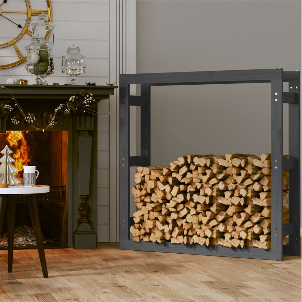 Vidaxxl -Kamin 100x25x100 cm Festkieferngrau