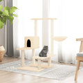 Vidaxl-Katzenmöbel mit Sisal-Kratzerposten 94,5 cm cremefarben