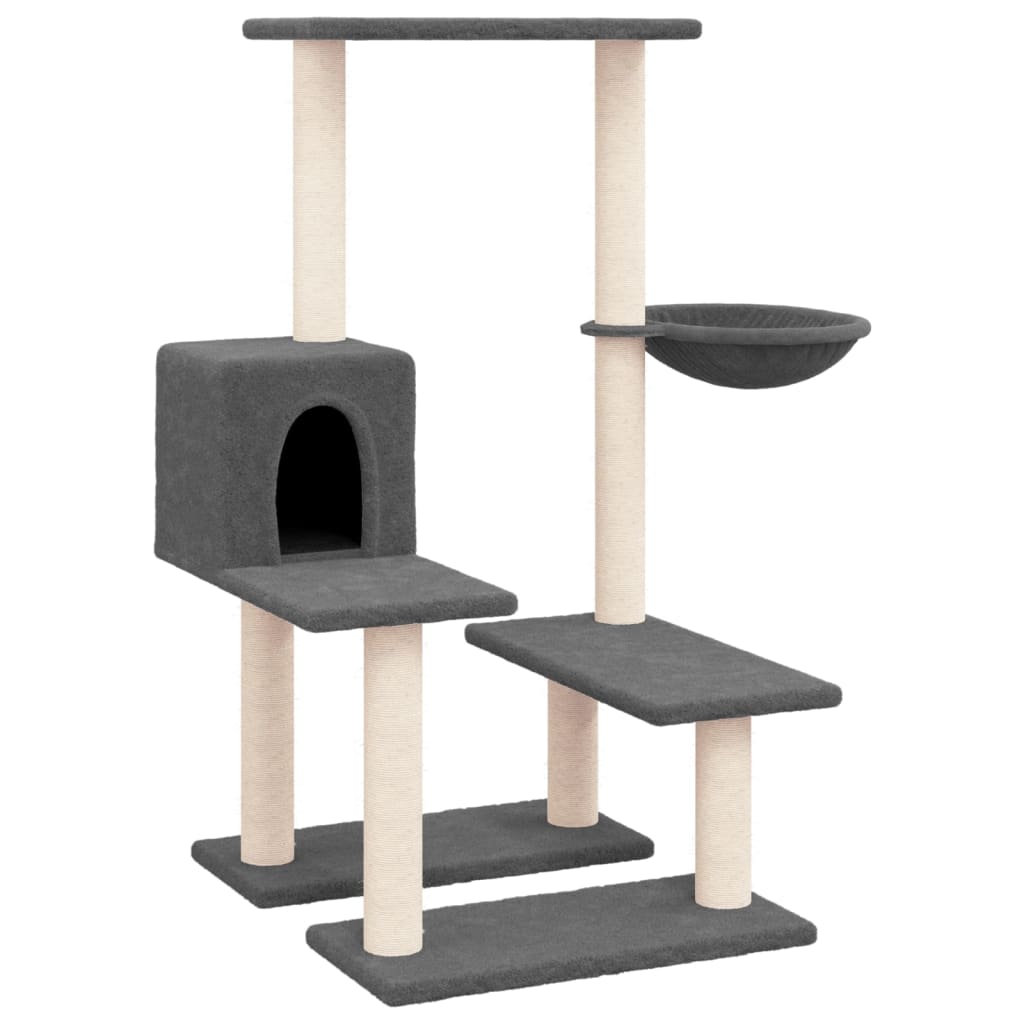 Vidaxl-Katzenmöbel mit Sisalkratzern 94,5 cm dunkelgrau