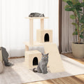 Vidaxl kattenmeubel met sisal krabpalen 82 cm crèmekleurig
