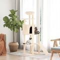 Vidaxl -Katzenmöbel mit Sisal -Kratzerpfosten 166 cm creme - geliert
