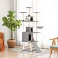 Vidaxl-Katzenmöbel mit Sisal-Kratzern 175 cm hellgrau