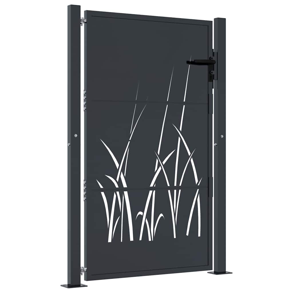 VIDAXL -Anker 105x155 cm mit Grasdesign Stahl Anthrazit -gelöscht