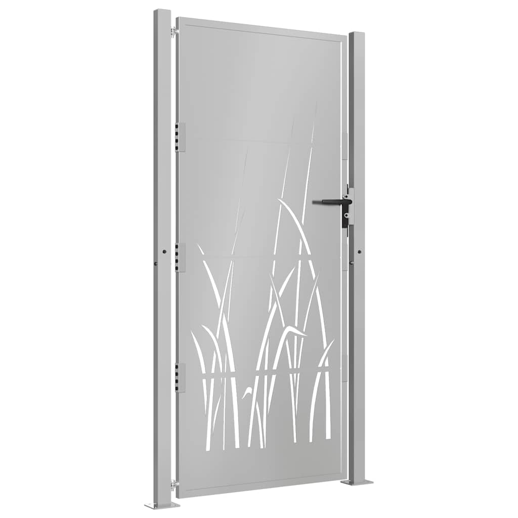 Vidaxl Tor mit Rasendesign 105x205 cm Cortenstahl