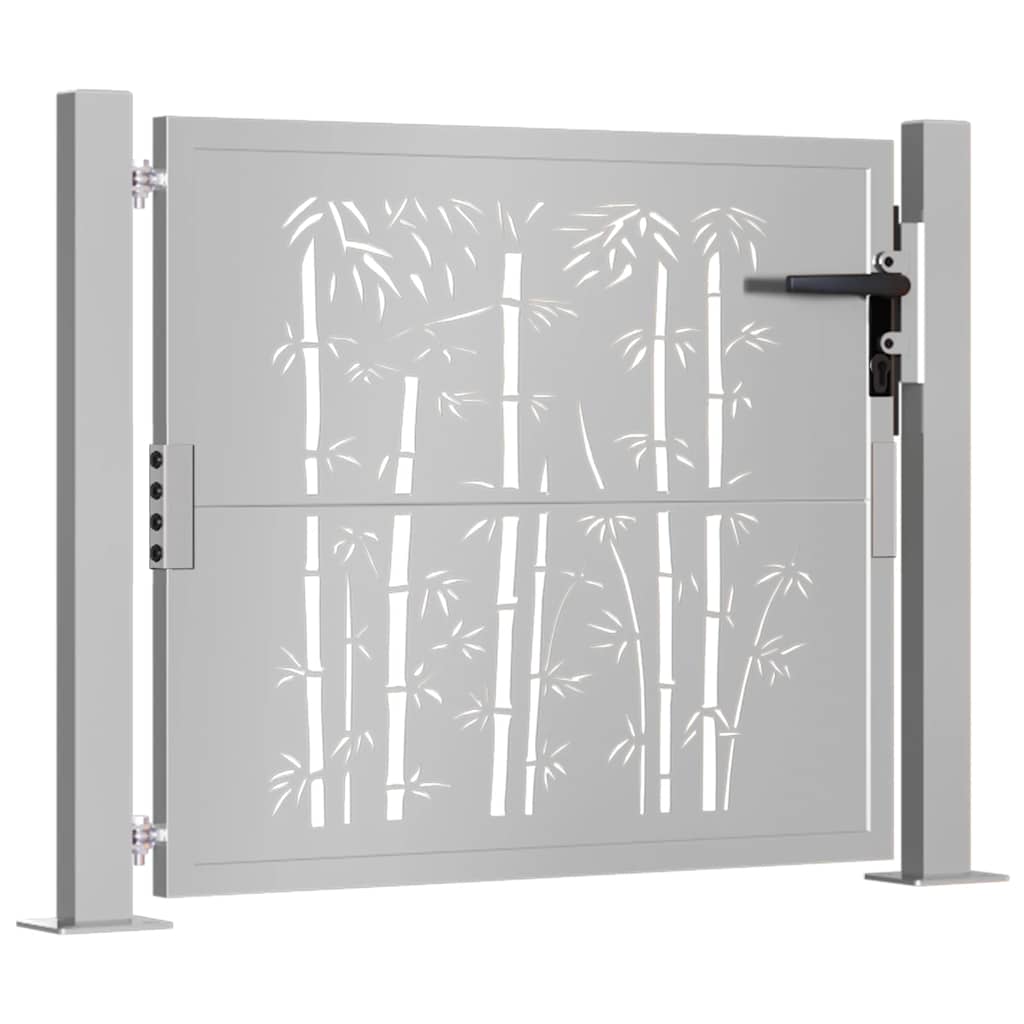 VIDAXL - Anker mit Bambus - Design 105x80 cm Cortenstahl