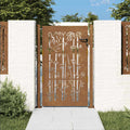 VIDAXL - Anker mit Bambus - Design 105x130 cm Cortenstahl