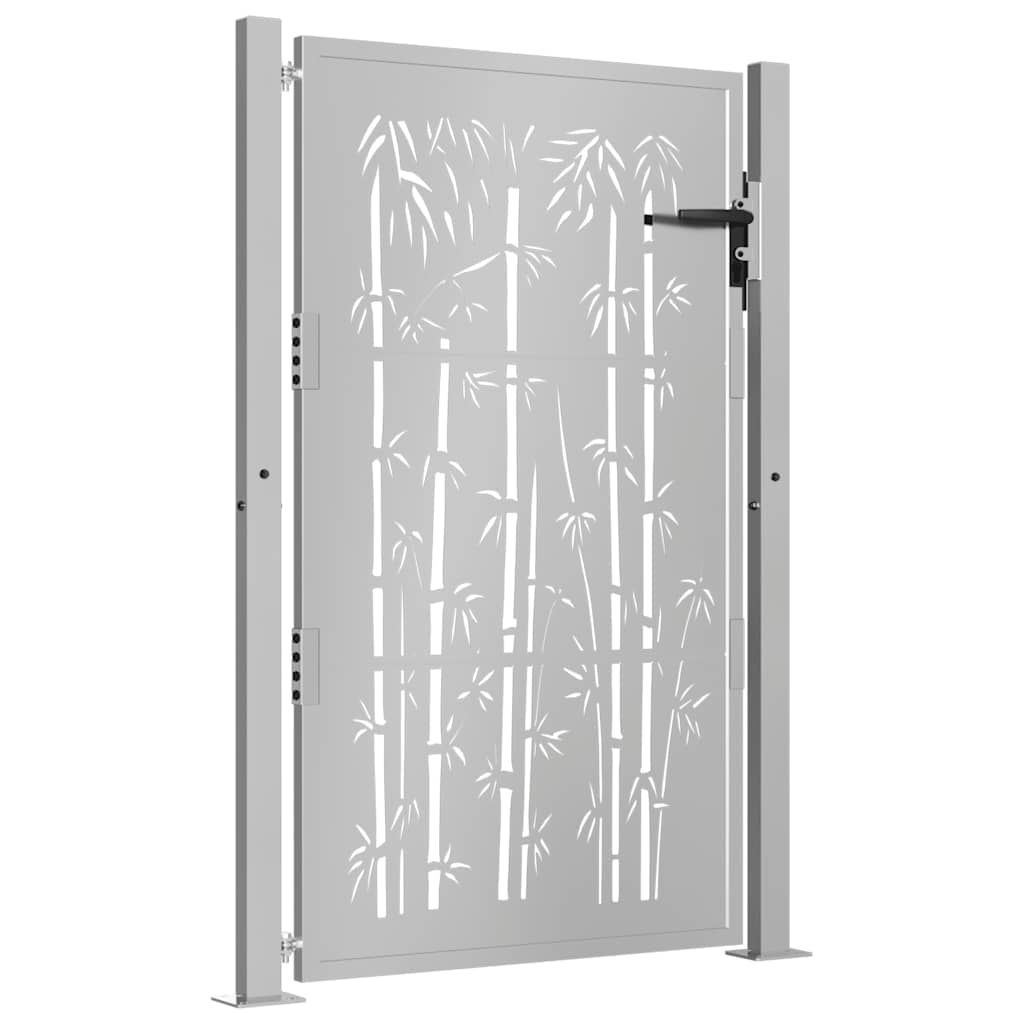 VIDAXL - Anker mit Bambus - Design 105x155 cm Cortenstahl