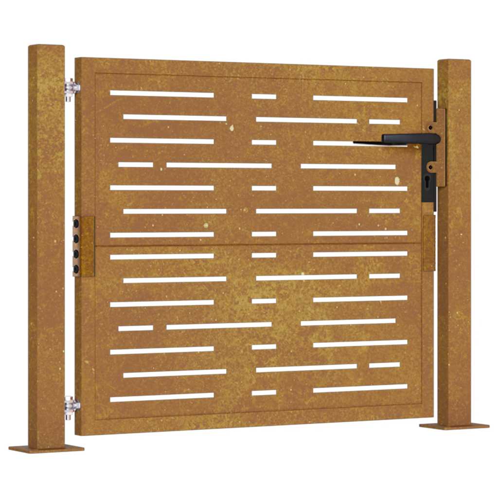VidaXL Port Square 105x80 cm Cortenstahl