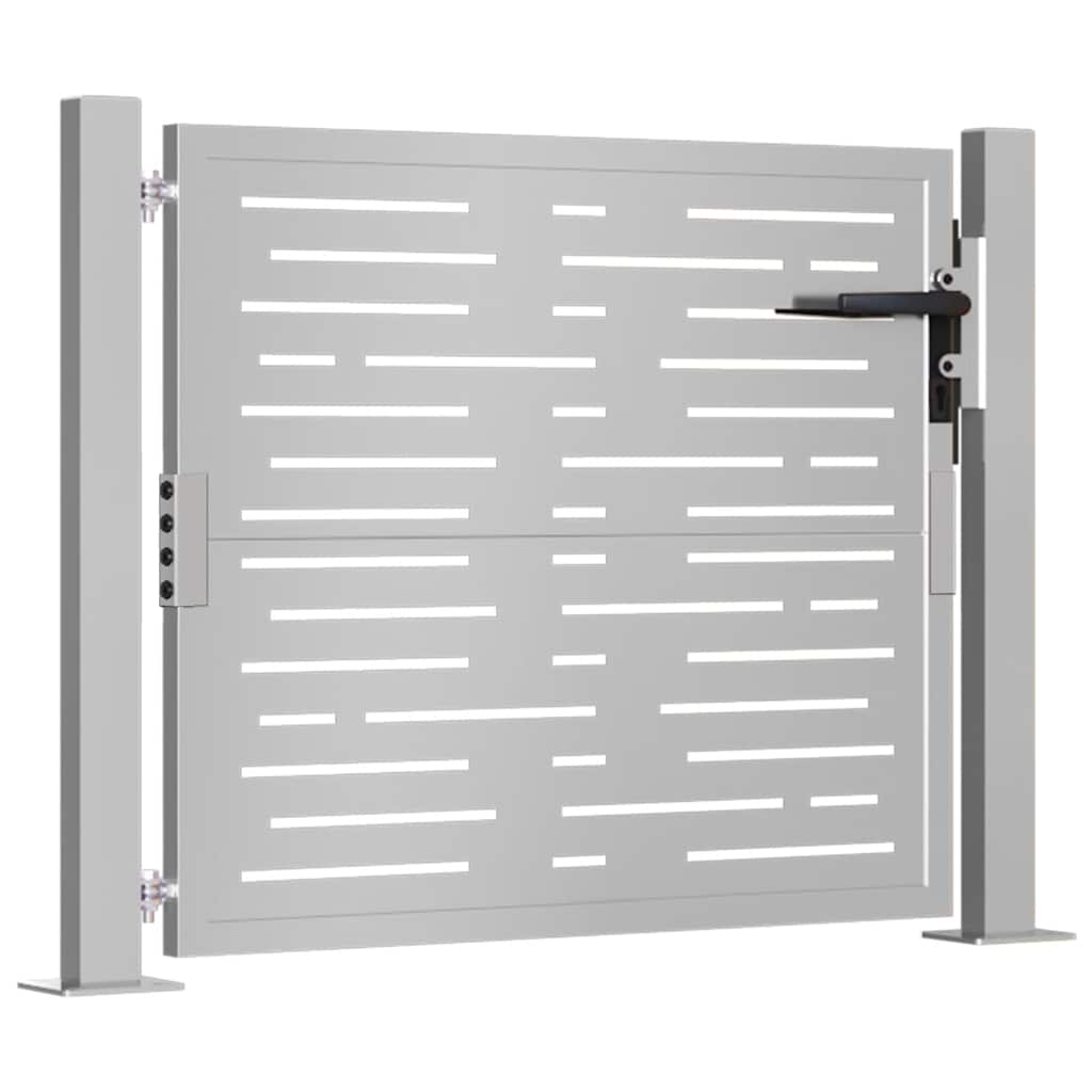 Vidaxl poort vierkant 100x75 cm cortenstaal